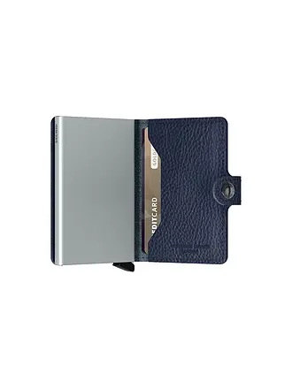 SECRID | Porte-monnaie - Miniwallet Vegetable Tanned Mini Navy/Silver | blau